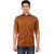 Warewell Men's Slim Fit Pure Cotton Brown Shirt