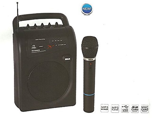 Ahuja portable mic clearance and speaker price