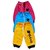 Shreeji Garments Pack of 3 Kids capri with Rib assorted color