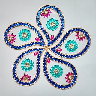 Shop Kundan Rangoli mango shape_Wedding Special Online - Shopclues
