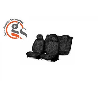 Gs Sweat Control Black Towel Car Seat Cover For Mahindra Xuv 500 8 Seater