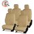 GS-Fixed Front Headrest Beige Towel Car Seat Cover For Hyundai I10 (Type-2)