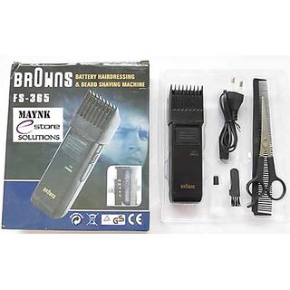 Browns FS365 Hair Trimmer Cutting Expert Professional Rechargeable Battery  Beard