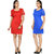 Stylish Baby Doll Dress Combo of 2 DRS1033 RED  Blue