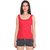 Sizzlacious Red  Square Neck Tank Tops