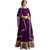 Ethnic Basket Purple Colour Bhagalpuri With Embroidery Anarkali Suit