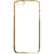 iPhone 6 Plus Back Cover Electroplated Golden Chrome Soft TPU Back Cover