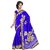 RK FASHIONS Blue Turkey Silk Party Wear Printed Saree With Unstitched Blouse - RK230302
