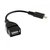 Ubon Glossy OTG Micro USB OTG Cable - (Black)