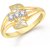 VK Jewels Gold Alloy Gold Plated Ring For Women