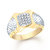 VK Jewels Gold Alloy Gold Plated Ring For Men