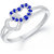 VK Jewels Silver Alloy Silver Plated Ring For Women