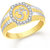 VK Jewels Gold Alloy Gold Plated Ring For Men