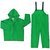 MCR Safety 3882X3 Dominator PVC/Polyester 2-Piece Rainsuit with Attached Drawstring Hood, Green, 3X-Large