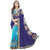 Beautiful Blue Colored EMBROIDERY  Georgette saree