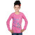 IndiWeaves Girls Cotton Full Sleeve Printed T-Shirt (Pack of 3)Multicolor