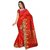 sehgal sons Maroon Chanderi Plain Saree With Blouse