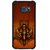 Fuson Brown Designer Phone Back Cover Samsung Galaxy S6 G920I (Sketch Of Lord Ganesha)