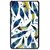 Fuson Blue Designer Phone Back Cover Samsung Galaxy Tab 4 (Feathers And Leaves)