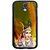 Fuson Golden Designer Phone Back Cover Samsung Galaxy S4 I9500 (Krishna With A Peacock Feather)