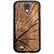 Fuson Brown Designer Phone Back Cover Samsung Galaxy S4 I9500 (The Cracks In The Wood)