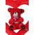 Deals India Cute  Red Love Teddy in Heart Ring Stuffed soft plush toy Love- 40cm