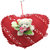 Tickles Couple Teddy sitting on Beatiful Heart Valentine stuffed soft plusht valentine gift