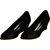 San Lee Women's Black Slip on Heels