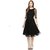 Klick2Style Black Plain A Line Dress Dress For Women
