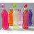 SATYA 1200 ml  Refrigerator Plastic Water Bottles- Set of 6 Multicolor