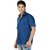 Relish Blue Button Down Half Sleeve Formal Shirt For Men's