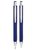 P-4 B Blue Colours Click Ball Pen With Silver Finish