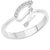 Vidhi Jewels Rhodium and Silver Plated Initial G Alloy & Brass Finger Ring for Women [VFR272R]