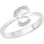 Vidhi Jewels Rhodium and Silver Plated Initial B Alloy & Brass Finger Ring for Women [VFR284R]
