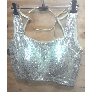 silver glitter blouse
