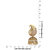 Styylo Fashion Exclusive White Golden Earring Set.v3
