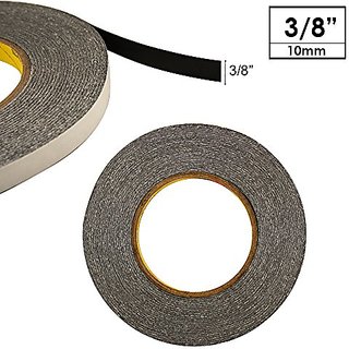 1 Roll - 2mm width also including 1 Pair of Tweezers/ECO-FUSED Microfiber Cleaning Cloth 2mm Adhesive Sticker Tape for Use in Cell Phone Repair Black 