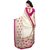 Meia White Bhagalpuri Silk Floral Saree With Blouse