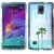 MEGATRONIC California ocean and palm trees view Design Rubberized Hard Snap-On Case Cover Skin for Samsung Galaxy Note 4 W/ Touch Screen stylus pen