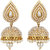 Jewels Guru Exclusive Golden white Earrings     H10