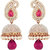 Styylo Fashion Exclusive Golden Pink White Earrings Set /S12