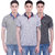 Balino London Men's Multicolor Polo Neck T-shirt (Combo Of 3)