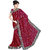 Winza Designer Maroon Colour Mose Satin With Pasting Net Border Embroidered