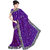 Winza Designer Purple Colour Mose Satin With Pasting Net Border Embroidered Fancy Saree With Blouse Piece