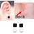 Magnetic Ear Stud Square Black For Unisex Fashion Stylish Earing 1 Pair CODEGA-6267