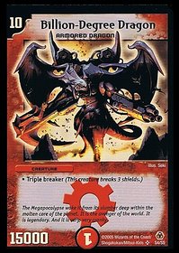 Duel Masters Original Billion Degree Dragon Premium Foiled Card 100 Original