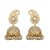 Penny Jewels Studding White Pearls Peacock Contemporary Fashion Designer Jhumki Earring For Women  Girls