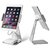 iPad Pro Stand Holder, Kupx Angle Adjustable Aluminum Holder Stand For Tablet, Ipad Pro, Ipad Air ,Ipad Mini, Samsung Tab, Microsoft Surface Pro 4 And All 7-12 Inch Universal Silver