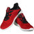 Vandeu Men Red Lace-up Running Shoes