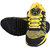 Fitze Men Black  Yellow Laceup Running Shoes